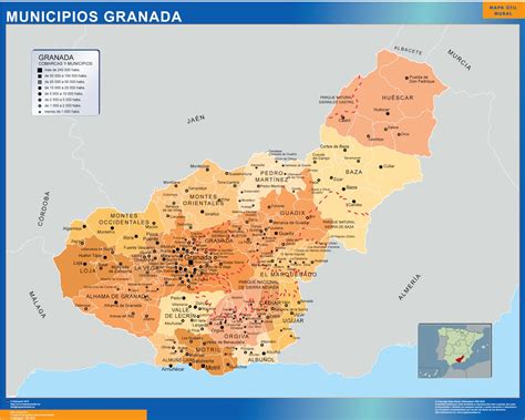 Mapa de Granada y Fuentevaqueros