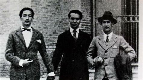 Ilustración de Lorca con Dalí y Buñuel