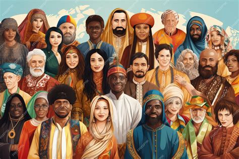 Ilustración de personas riendo en diferentes culturas