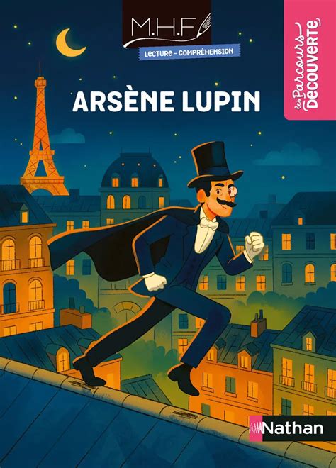 Ilustración de Arsène Lupin disfrazado interactuando con otros personajes