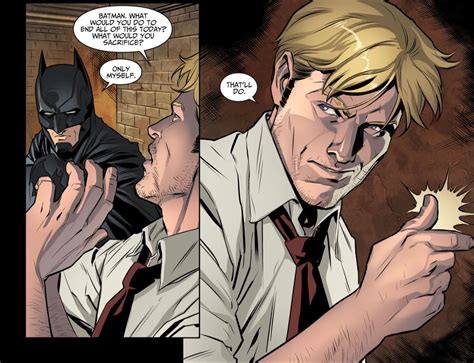 Batman y John Constantine investigando en las sombras de Gotham