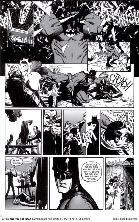 Página de cómic en blanco y negro de Batman
