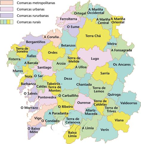 Mapa de Galicia con ciudades destacadas de autores de cómic