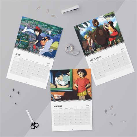 Calendario de pared de anime