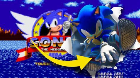 Comparativa de diseños de Sonic a lo largo del tiempo
