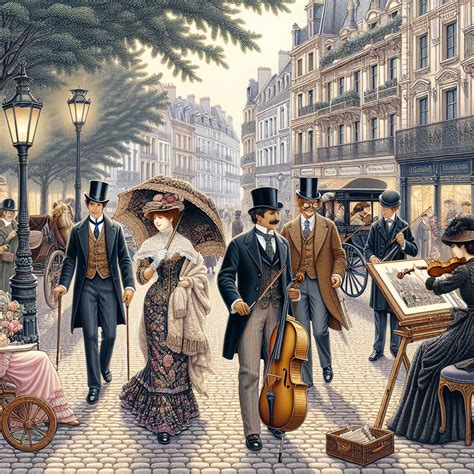 Pintura de un artista de la Belle Époque