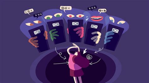 Representación visual del acoso en línea.