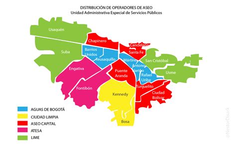 Mapa de Bogotá con Chapinero resaltado.