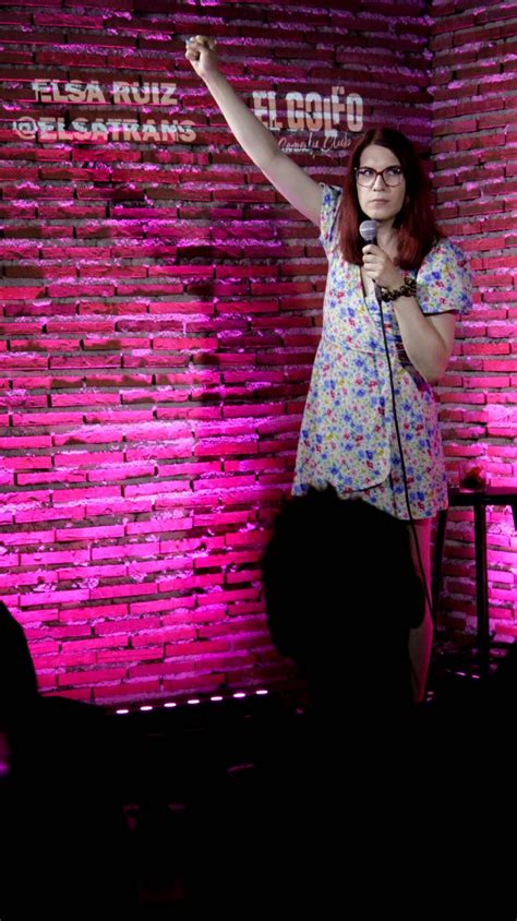 Elsa Ruiz en el escenario