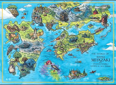 Mapa conceptual del estudio Ghibli durante la producción de Totoro