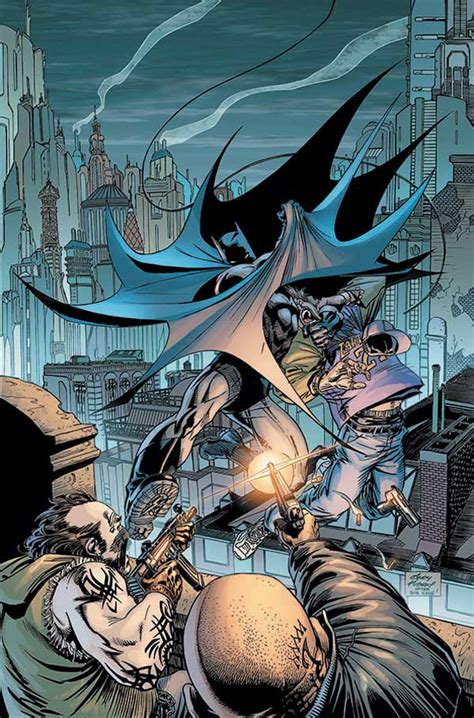 Dibujo de Andy Kubert mostrando a Batman y Batgirl en acción