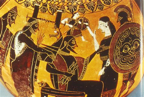 Atenea emergiendo de la cabeza de Zeus