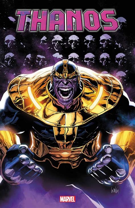 Thanos confrontando a sus enemigos en los cómics