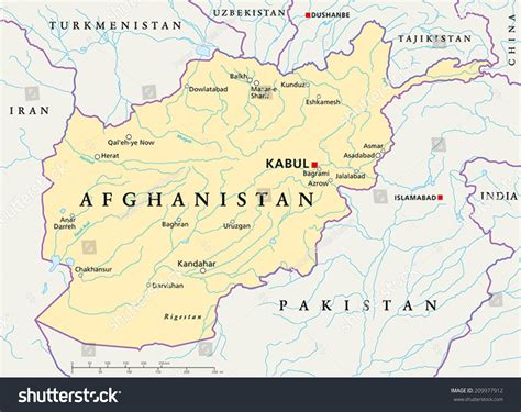Mapa de Afganistán destacando Kabul