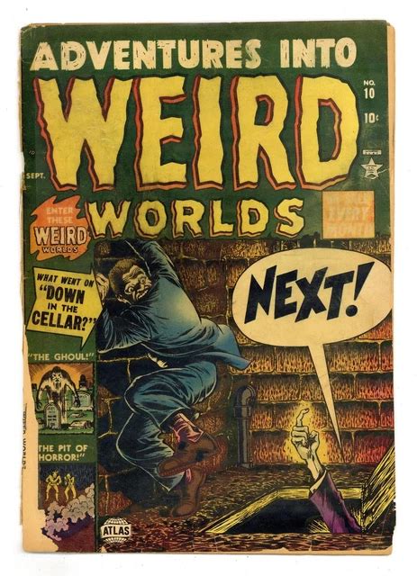Portada de Adventures into Weird Worlds #10