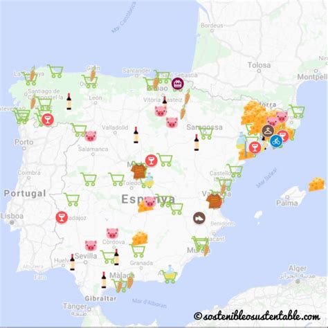 Mapa de tiendas de cómics importantes en España