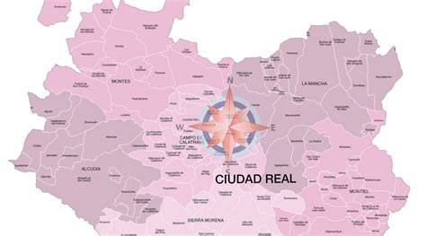 Mapa de Ciudad Real con puntos de interés para el evento