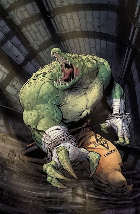 Ilustración de Killer Croc en un cómic