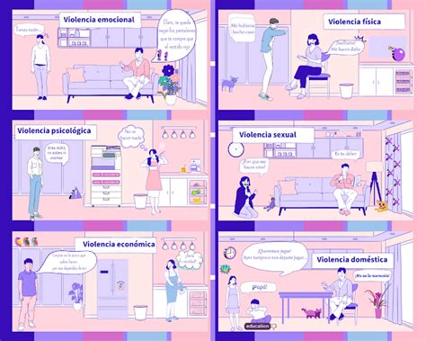 Ilustración de un cómic sobre violencia de género