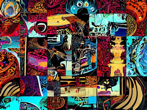 Collage de diferentes estilos de cómics