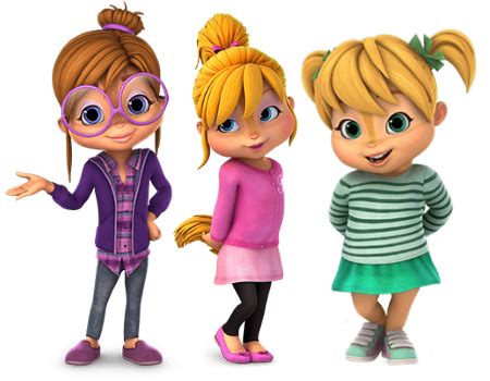 Imagen de las Chipettes: Brittany, Jeanette y Eleanor
