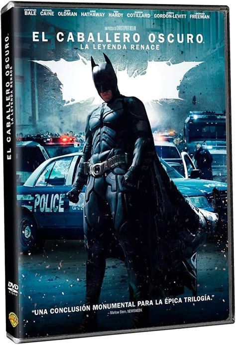 Comparativa de portadas de El Caballero Oscuro: La leyenda renace en DVD