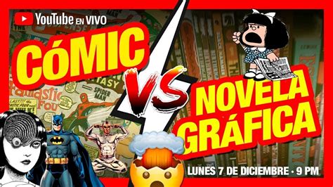 Tabla comparativa entre cómic y novela gráfica