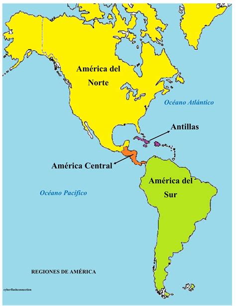 Mapa de las Siete Naciones de América