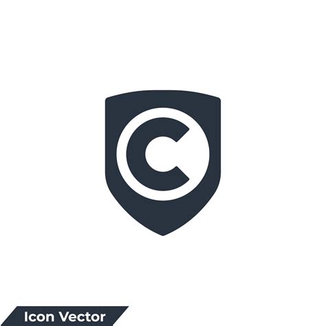 Icono de copyright y escudo