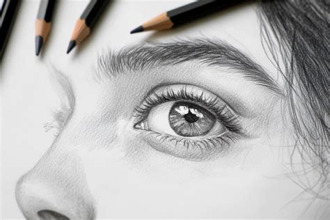 Detalle de dibujo realista en 