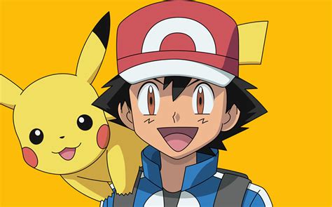 Ilustración de Rojo con Pikachu y otros Pokémon