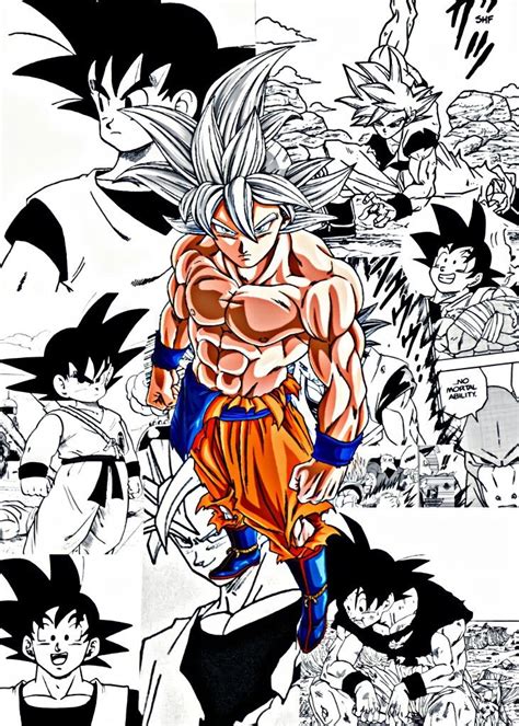 Ilustración de Goku en combate