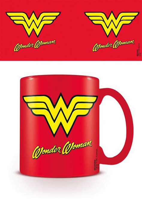 Taza de cerámica con el logo de Wonder Woman