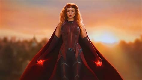 Ilustración de Wanda Maximoff (Bruja Escarlata) durante 