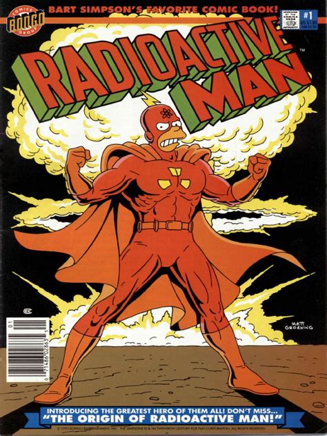Póster promocional de Bartman y El Hombre Radioactivo