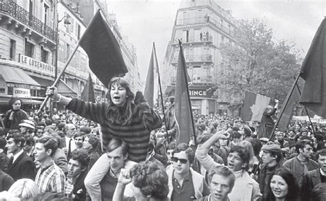 Ilustración de las protestas estudiantiles de Mayo del 68
