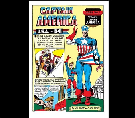 Ilustración de Jack Kirby del Capitán América