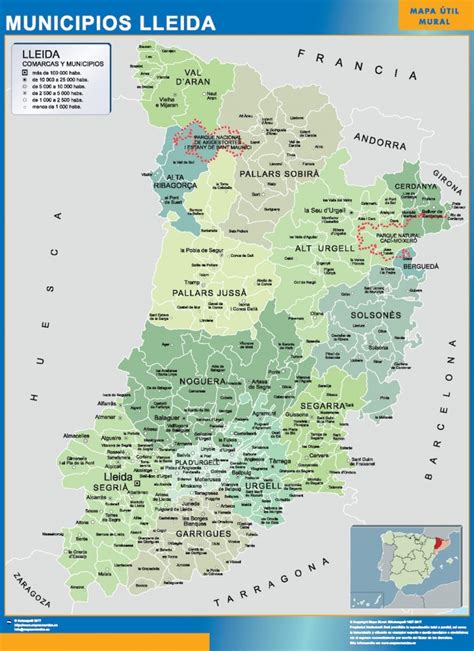 Mapa de Lleida y su provincia
