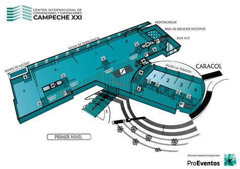 Mapa del centro de convenciones de San Diego