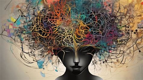 Ilustración abstracta representando la locura