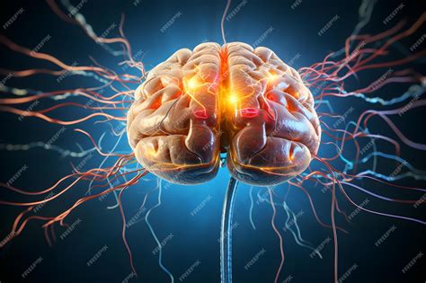 Diagrama del cerebro humano con conexiones neuronales