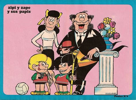 Ilustración de Don Pantuflo y Doña Jaimita con Zipi y Zape