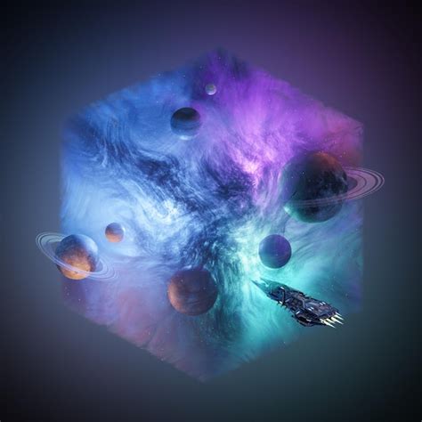 Cubo Cósmico en el espacio