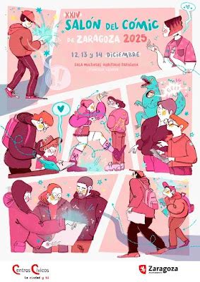 Cartel del Salón del Cómic de Zaragoza con temática de género negro