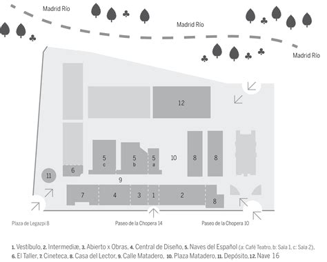Mapa de Madrid con Matadero Madrid resaltado