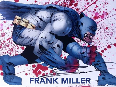 Ilustración de Frank Miller de Batman enfrentándose a los Mutantes