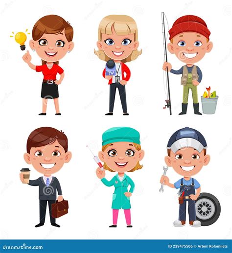 Ilustración de personajes diversos (pescador, periodista, político) interactuando.