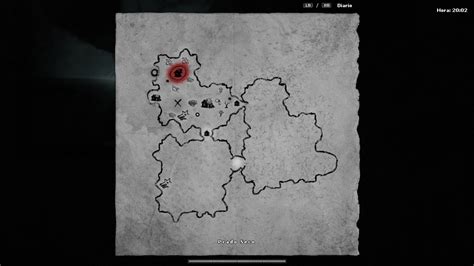 Mapa del bosque de Darkwood y sus alrededores