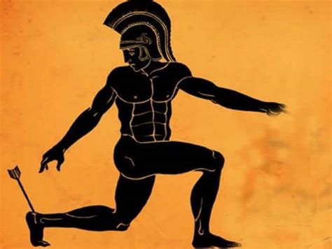 Ilustración de Aquiles Talón en una pose pomposa