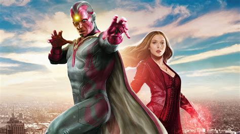 Wanda Maximoff y Visión como Vengadores